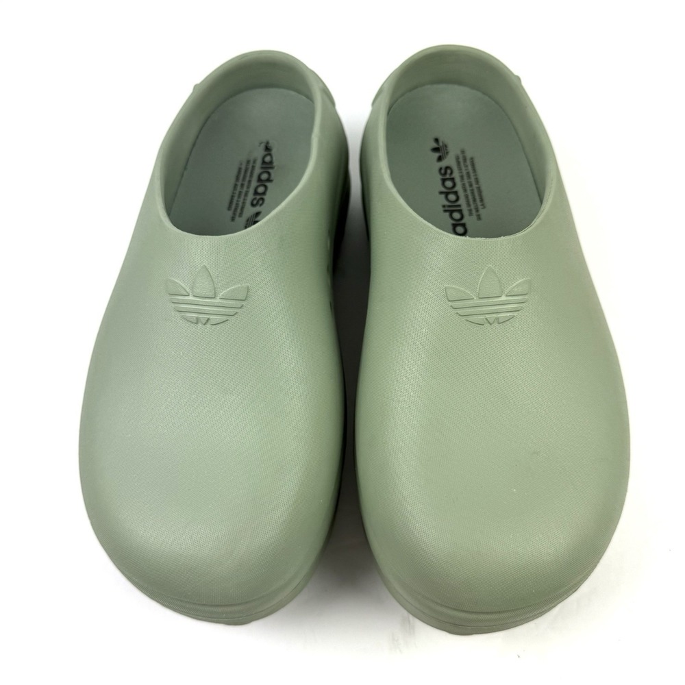 adidas Adifom Stan Smith Mules Womens 10 Men's 8 Green Rubber Slip On Unisex - Picture 2 of 11